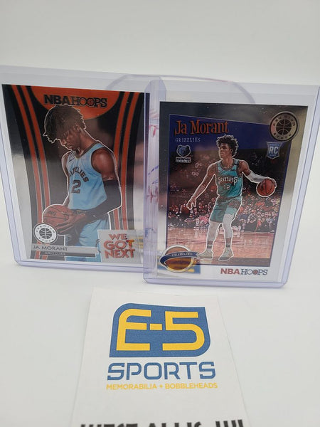 Ja Morant Grizzlies Hoops Premium Tribute and We Got Next Base Cards 19 297