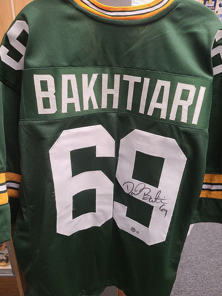 David Bakhtiari Packers Signed Autographed Green Custom Jersey BECKETT