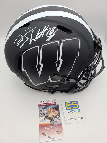 authentic wisconsin badgers football helmet Authenetic Speed Eclipse this authentic size display helmet is perfect for all football fans and great for autographs RIDDELL SPORTS NCAA Wisconsin Badgers