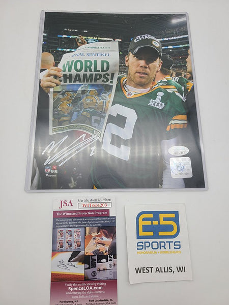 Mason Crosby Green Bay Packers Signed Autographed 8x10 Photo SB 45 #2