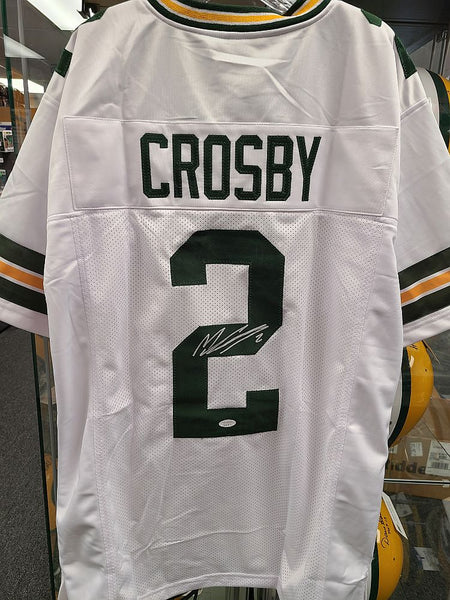 Mason Crosby Packers Signed Autographed Custom White Jersey JSA