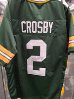 Mason Crosby Packers Signed Autographed Custom Green Jersey JSA
