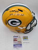 Eric Stokes Packers Signed Autographed Full Size Replica Speed Helmet JSA