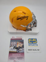 Mason Crosby Packers Signed Autographed Throwback 1950s Speed Mini Helmet