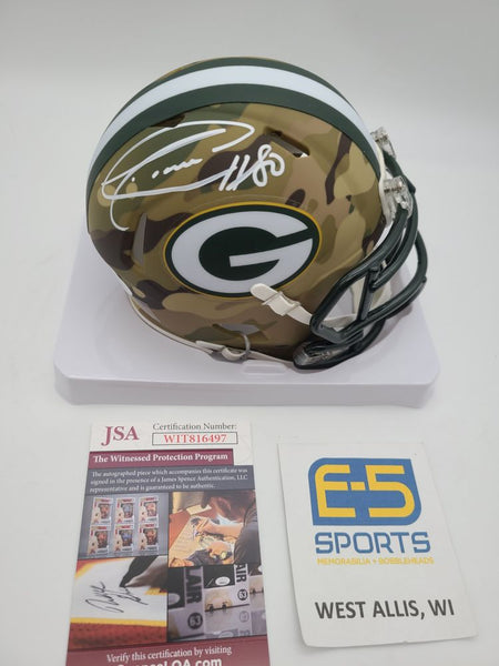 Donald Driver Packers Signed Autographed Camo Mini Helmet