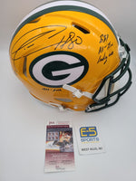 Donald Driver Packers Signed Autographed Authentic Speed Full Size Helmet STATS