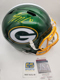 Jordy Nelson Packers Signed Autographed Full Size Replica FLASH Helmet JSA