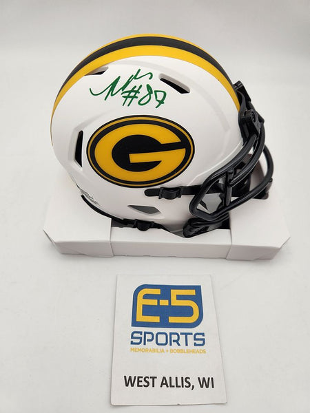 Romeo Doubs Packers Signed Autographed Lunar Eclipse Mini Helmet