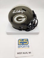 Christian Watson Packers Signed Autographed Salute to Service Speed Mini Helmet
