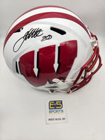 James White Badgers Signed Autographed Full Size Replica Speed Helmet