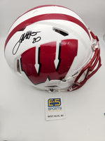 James White Badgers Signed Autographed Full Size Authentic Speed Helmet
