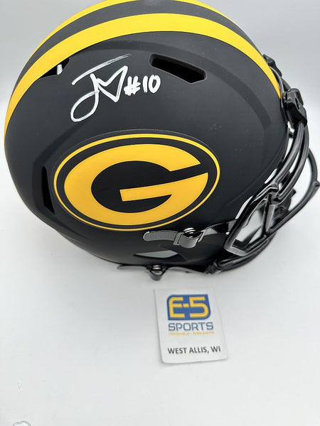 Jordan Love Packers Signed Autographed Full Size Eclipse Replica Helmet