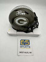 Jordan Love Packers Signed Autographed Mini Salute to Service Helmet