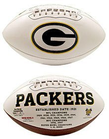 Green Bay Packers Embroidered Logo "Signature Series" Football
