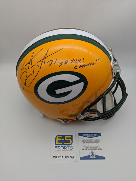 Santana Dotson Green Bay Packers Signed Autographed Authentic Helmet BECKETT
