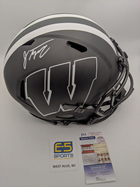 Jonathan Taylor Badgers Signed Autographed FS Speed Eclipse Authentic Helmet JSA