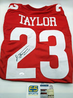 Jonathan Taylor Badgers Signed Autographed Red Custom Jersey JSA