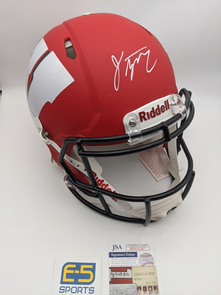 Jonathan Taylor Badgers Signed Autographed Full Size AMP Authentic Helmet JSA