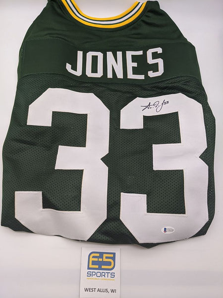 Aaron Jones Packers Signed Autographed Custom Jersey Beckett Witness