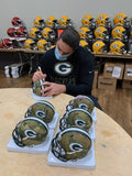 David Bakhtiari Packers Signed Autographed Mini CAMO Helmet Salute to Service
