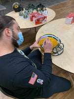 David Bakhtiari Packers Signed Autographed Full Size Replica Speed Helmet
