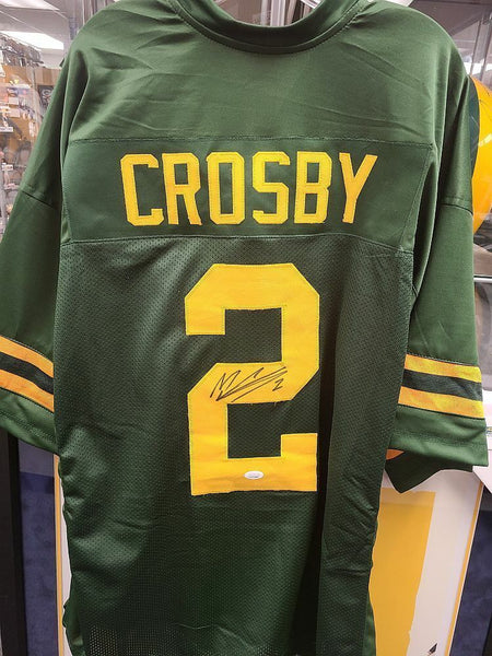 Mason Crosby Packers Signed Autographed Custom 1950s Jersey JSA
