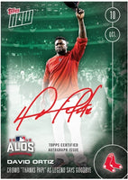ON-CARD AUTOGRAPH GREEN MONSTER EDITION DAVID ORTIZ BIDS FAREWELL TO FENWAY /199